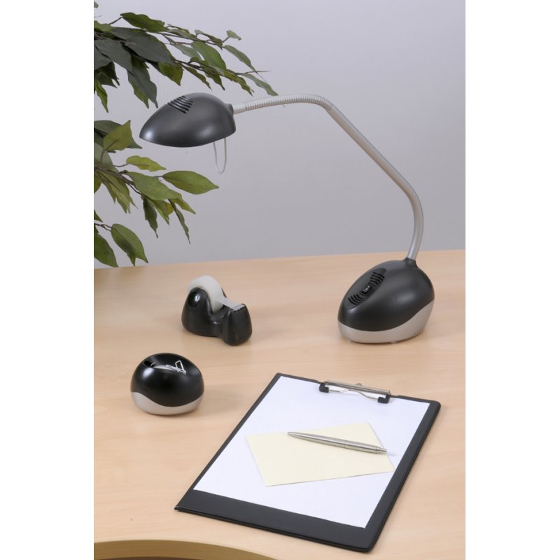 ALBA porte-trombones Clipo, aimant pivotant, gris/noir, 10 trombones inclus